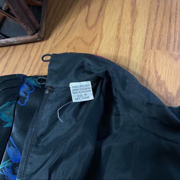 Vintage 80s Albert Nipon Silk Dress  Garfinckel’s - Picture 10 of 13